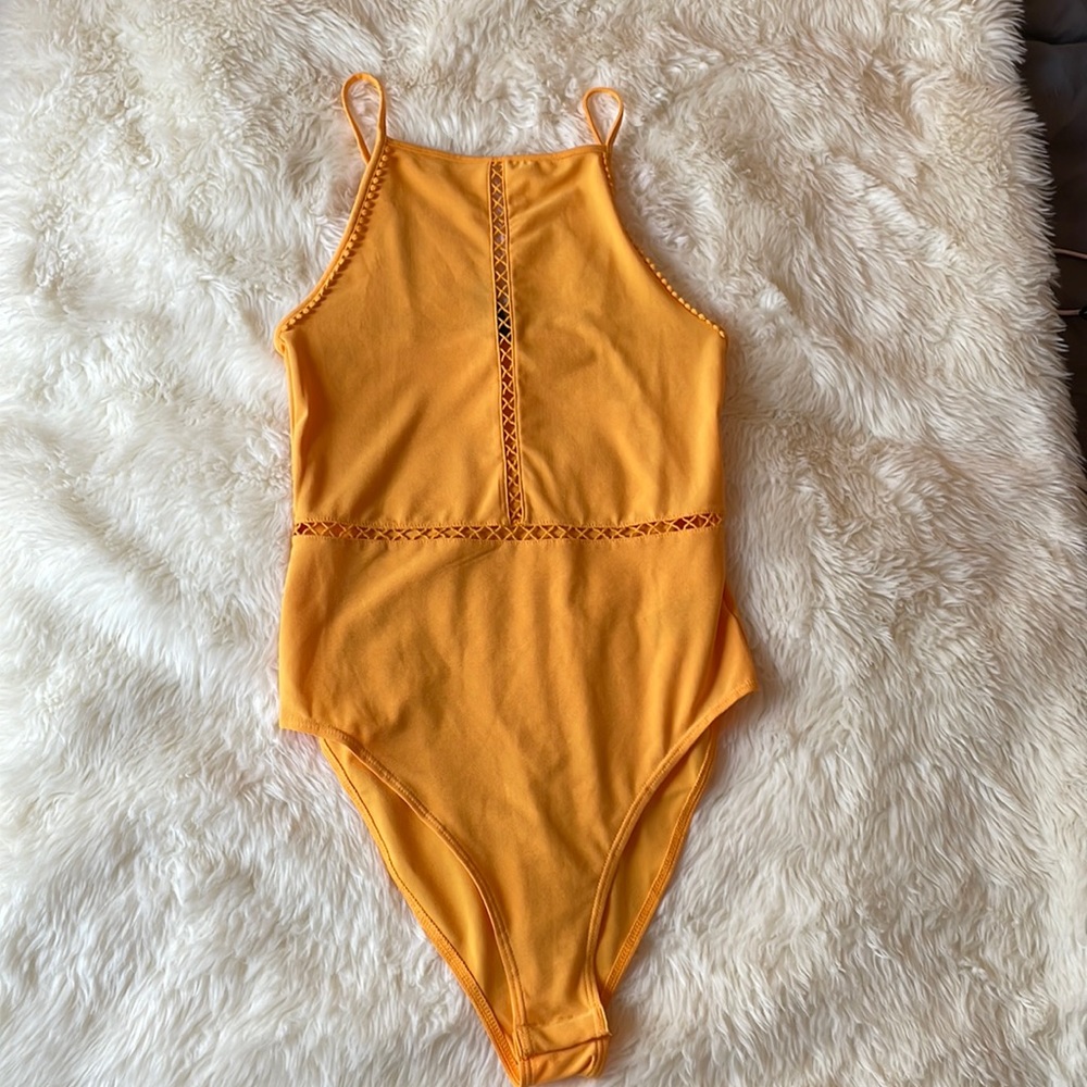 Orange bodysuit Size small